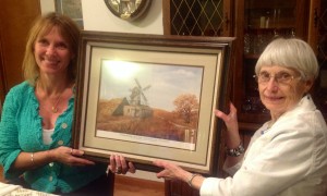 Jeanette passing on U George's painting